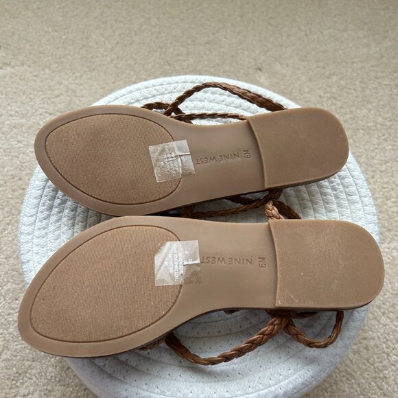 NINE WEST Women's Coralin Sandal  Size 6 COLOR TAN - Picture 4 of 4